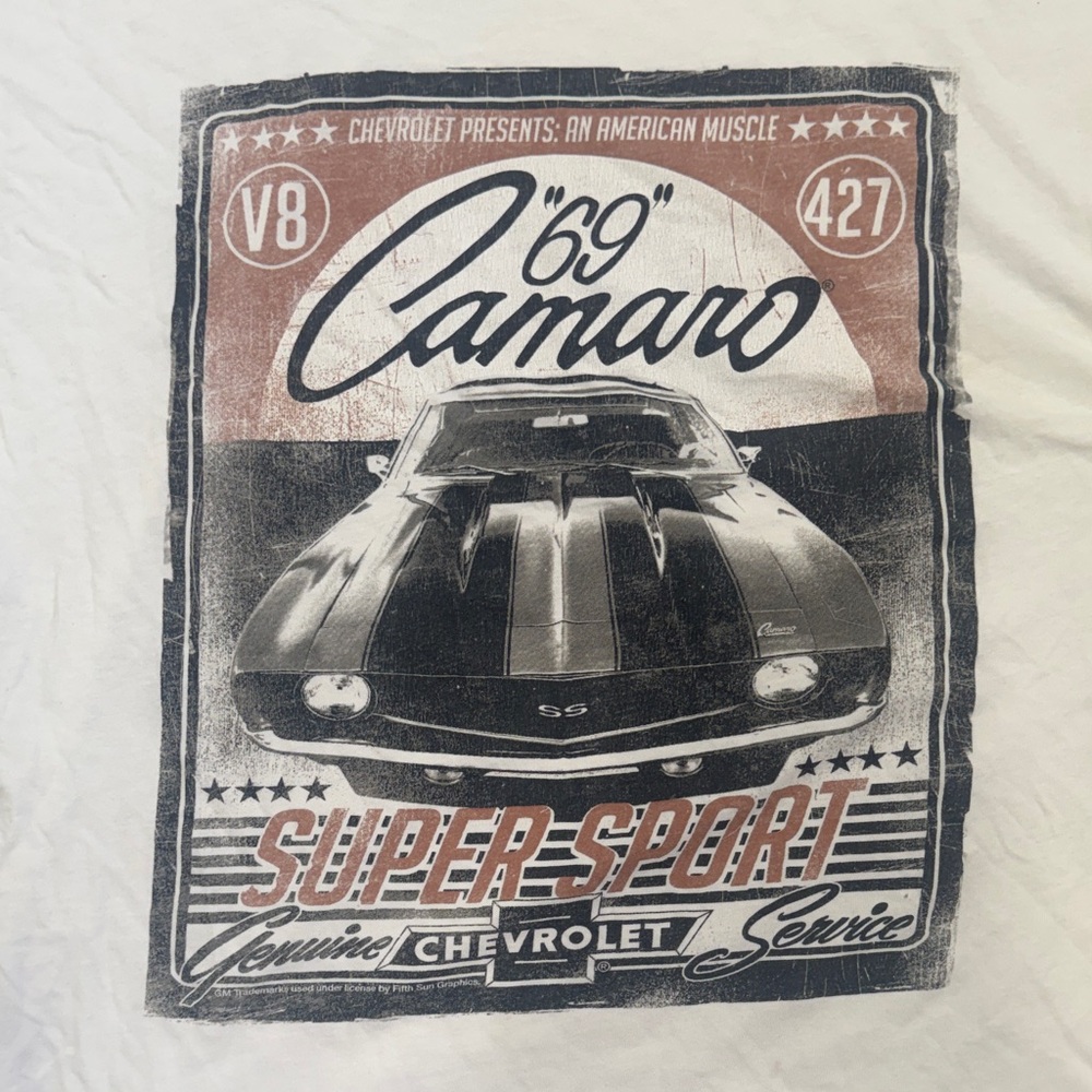 GM Camaro Super Sport Graphic Tee - White - Picture 5 of 7